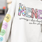 This “custom name” wears her heart on her sleeve-DTF