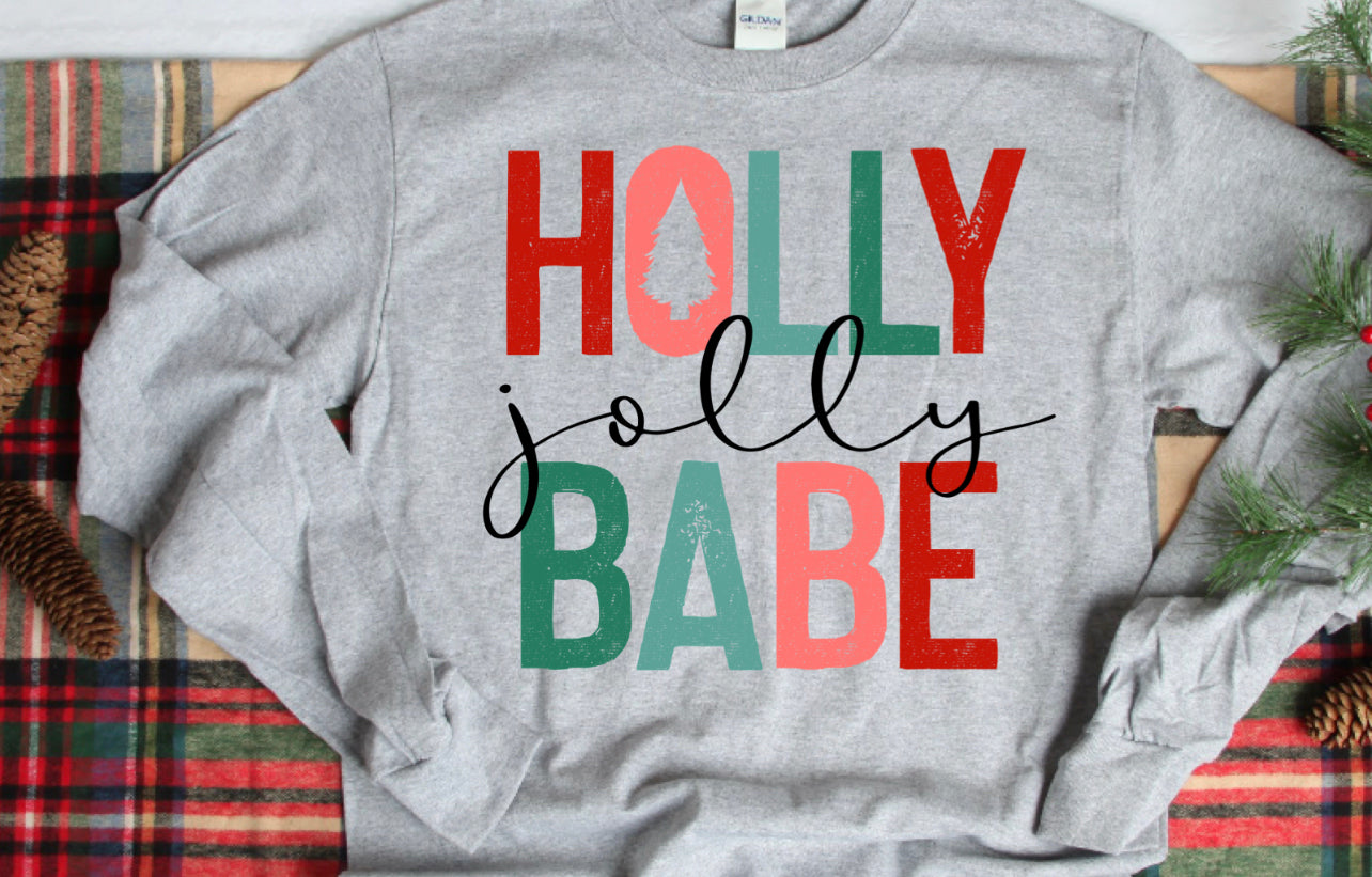 Holly jolly babe-DTF