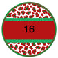 Multi colored leopard circle custom-DTF