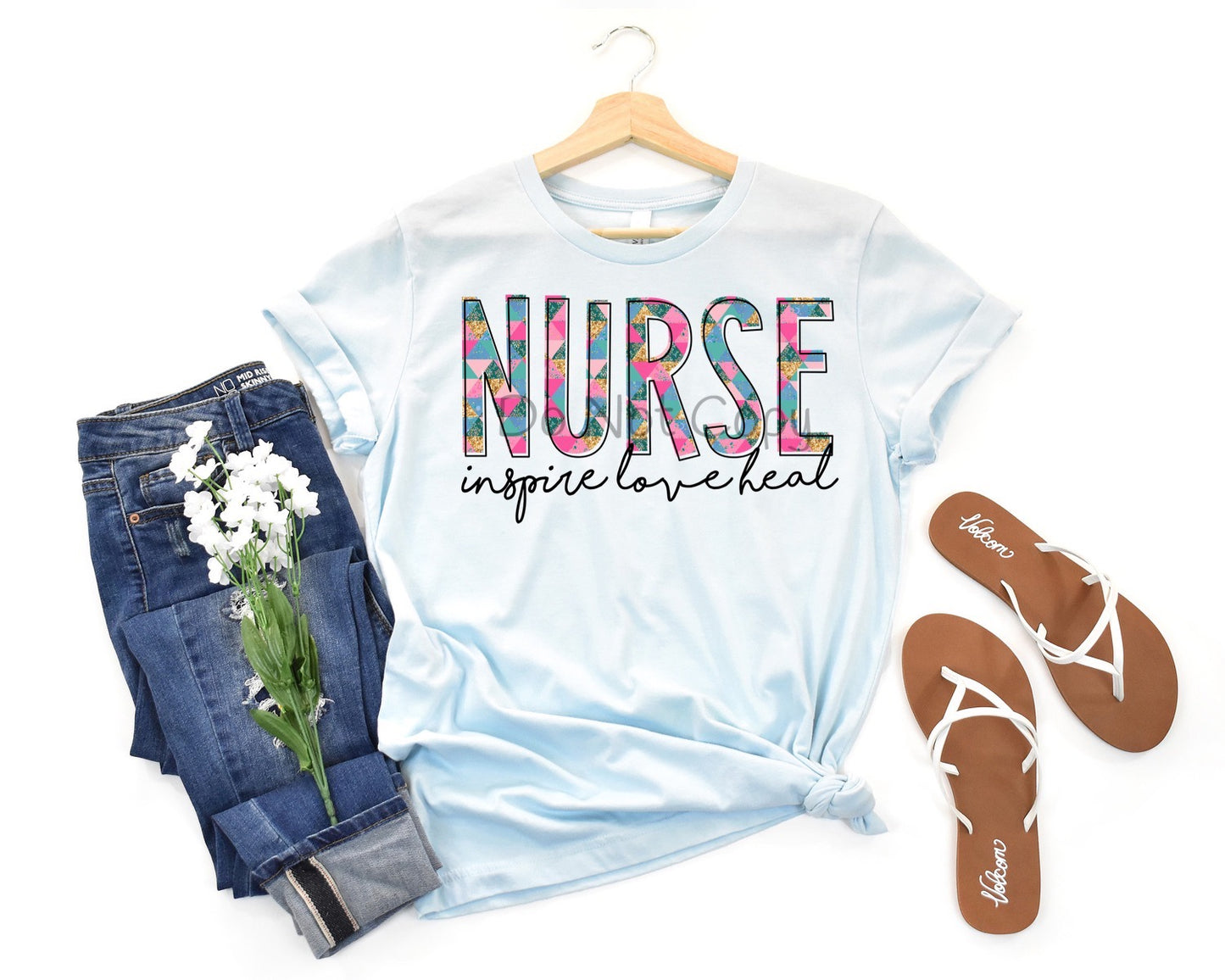 Nurse inspire love heal-DTF