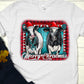 Merry Christmas cows turquoise-DTF