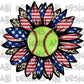 Softball flower-DTF