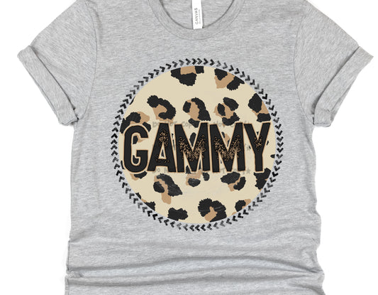 Gammy Leopard circle- DTF