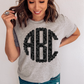 Black leopard Monogram -DTF