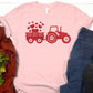 Red Glitter tractor-DTF