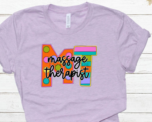 Funky block occupation massage therapist-DTF