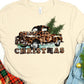 Christmas leopard truck-DTF