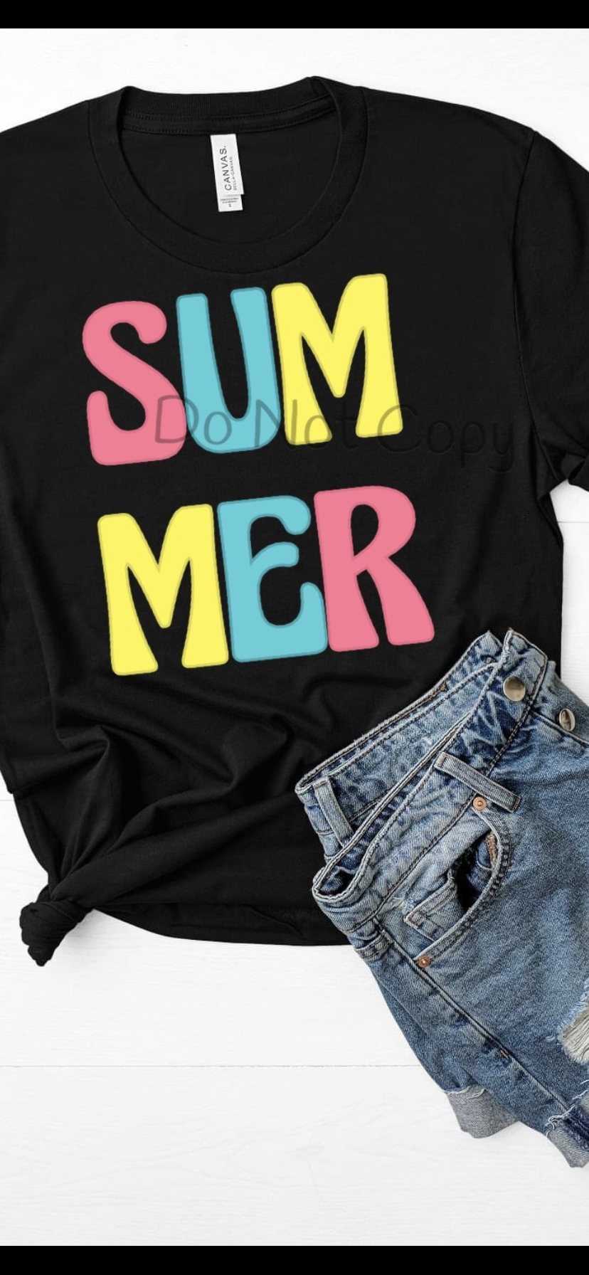 Summer multi colored-DTF