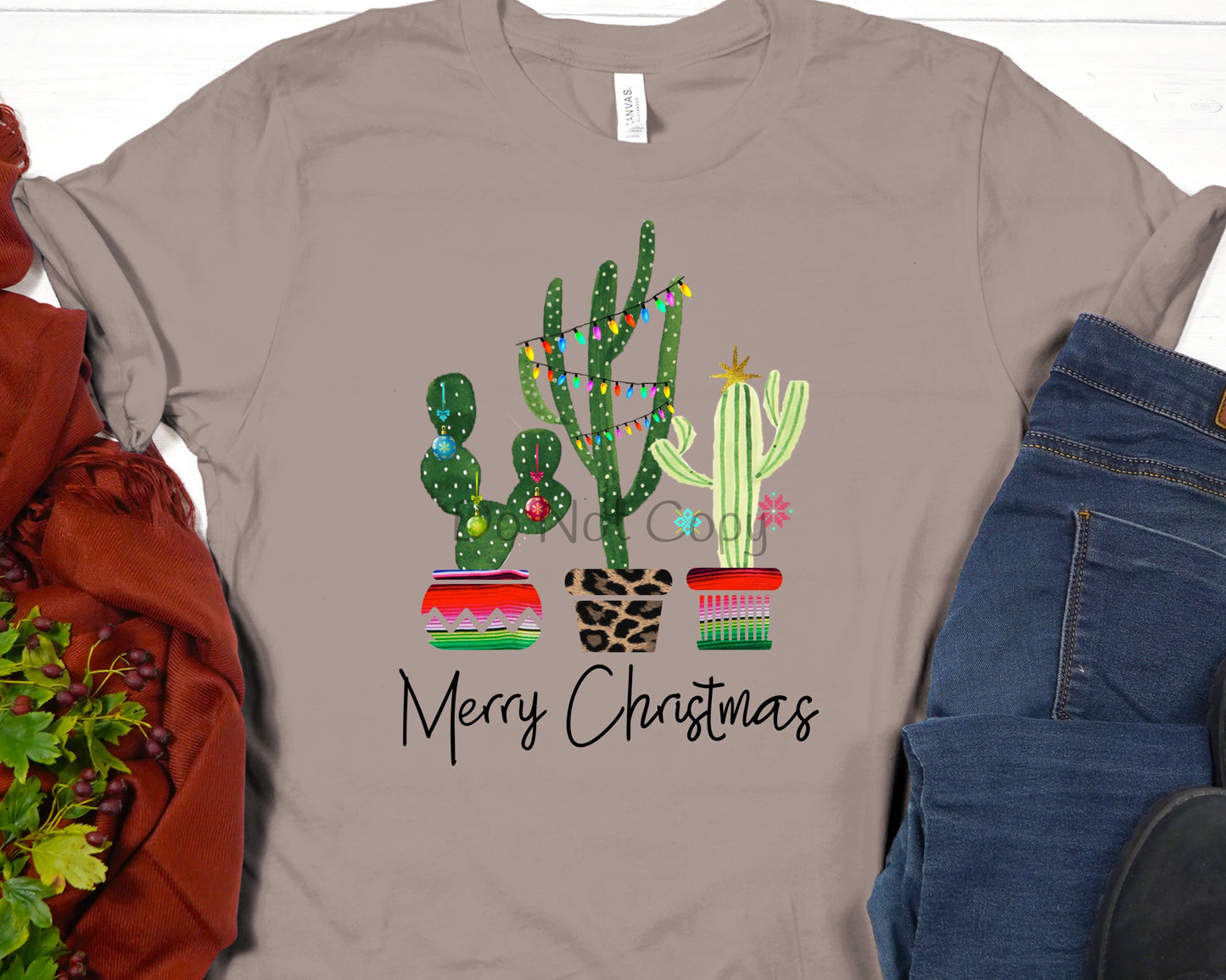 Merry Christmas cactus-DTF