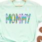 Mommy floral and stripe-DTF