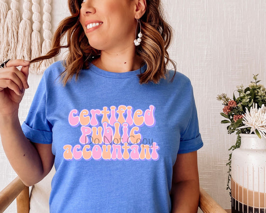 Retro occupation Certified public accountant-DTF