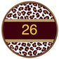 Multi colored leopard circle custom-DTF