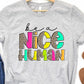 Be a nice human-DTF