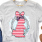 Bunny pink stripe-DTF