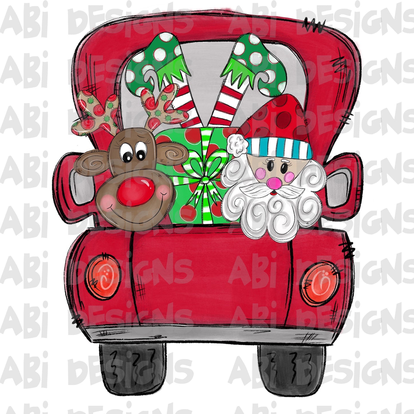 Blank Santa truck - Sublimation