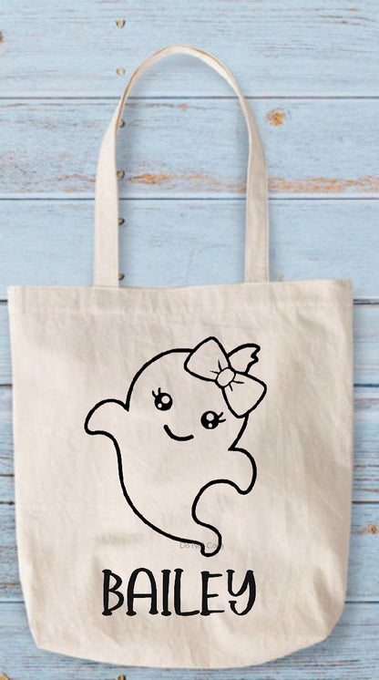 Ghost custom transfer (can be colored in by your kiddos) -DTF