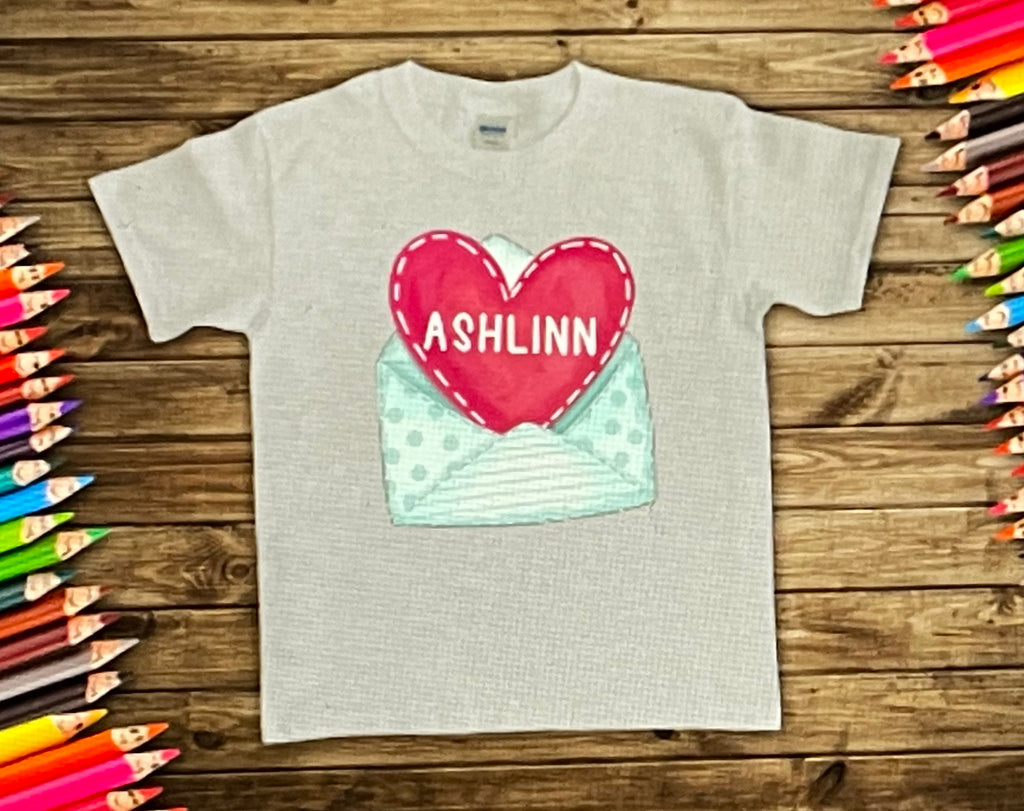Kids Valentine Designs with Names-DTF