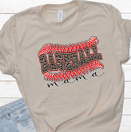 Baseball mama stitches upper and lower-DTF