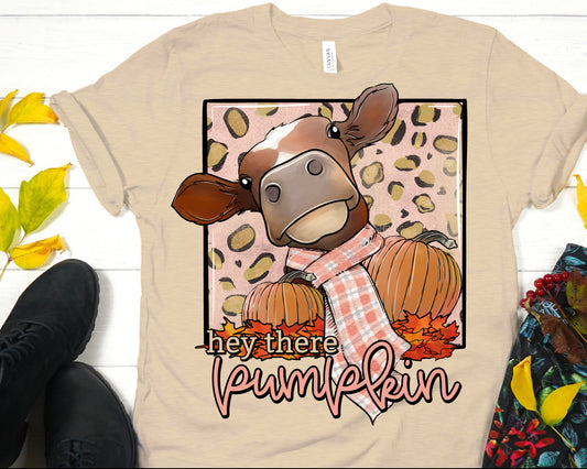 Hey there pumpkin cow-DTF