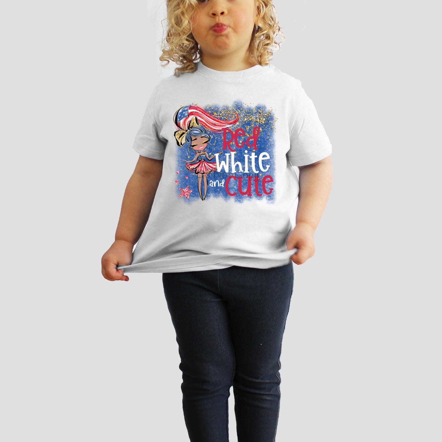Red white and cute -DTF