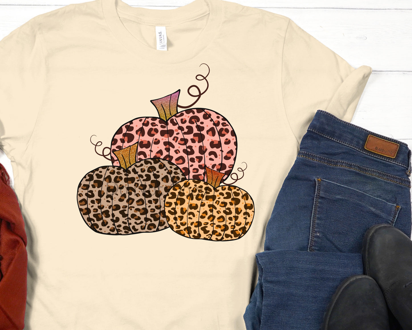 3 leopard pumpkins-DTF