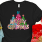 Merry Christmas marquee with trees-DTF