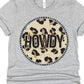 Howdy Leopard circle- DTF