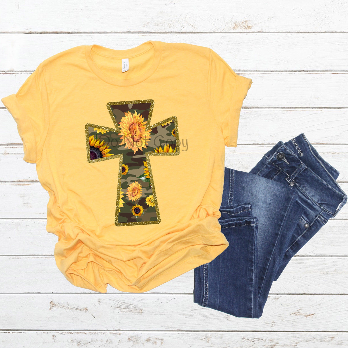 Camo cross sunflower-DTF