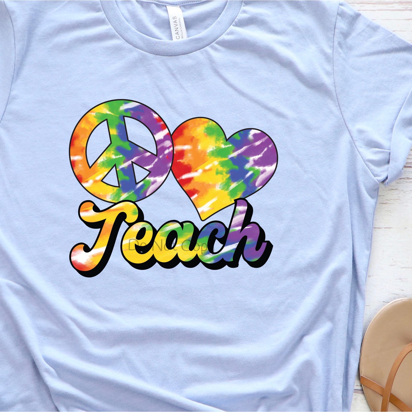 Peace heart teach-DTF