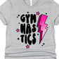 Gymnastics pink bolt-DTF