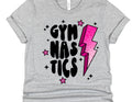 Gymnastics pink bolt-DTF