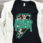 Mama green bolt cow print-DTF