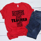 School single color leopard teacher-DTF
