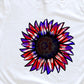 Red white blue sunflower-DTF