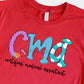 CMA purple stripe c certified medical assistant-DTF