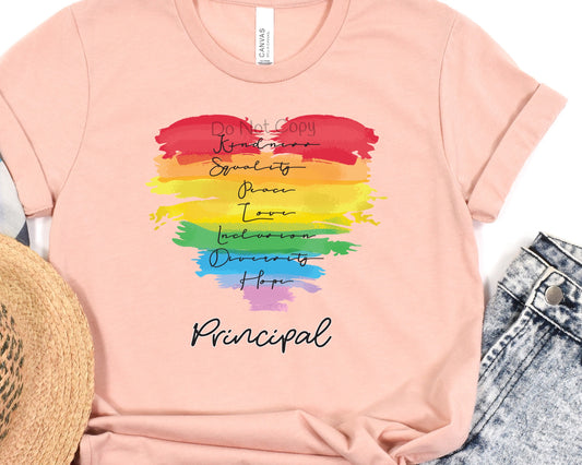 Kindness equality peace principal-DTF