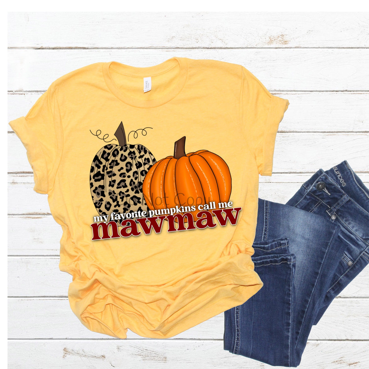 My favorite pumpkins call me Mawmaw leopard pumpkin-DTF