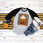 Little pumpkin with a lot of spice orange/blk   -DTF
