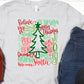 Christmas tree typography-DTF