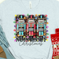 Nuts about Christmas written at bottom-DTF