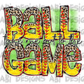 Take me out to ball game leopard softball-DTF