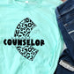 School single color leopard counselor- DTF