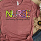 Nurse scrub wearing life saving rockstar-DTF