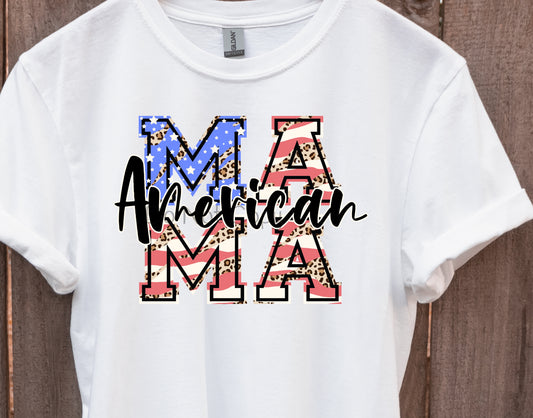 American mama stacked leopard-DTF