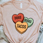 Dogs books tacos hearts-DTF
