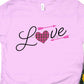 Love plaid heart arrows-DTF