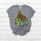 Leopard cow tag with cactus wonder more - DTF