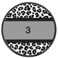 Multi colored leopard circle custom-DTF