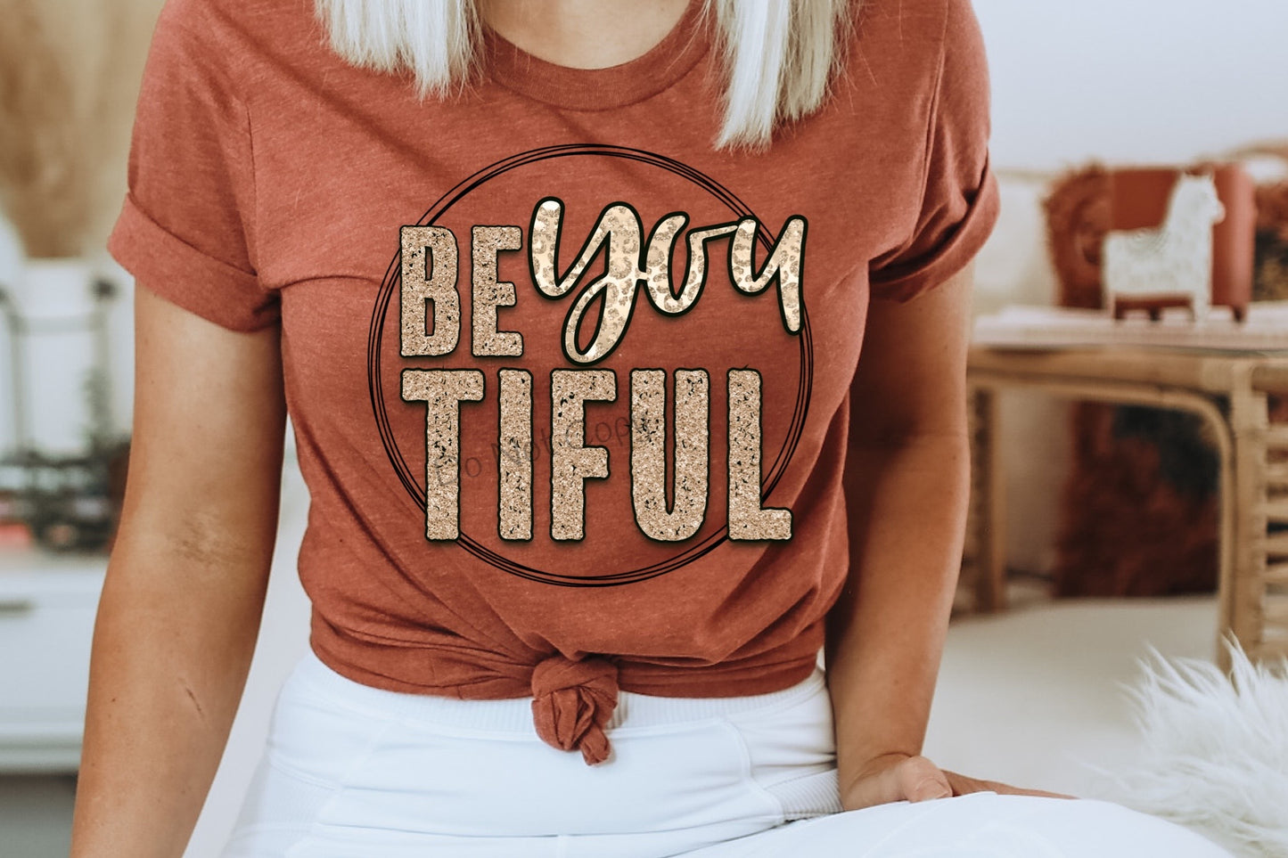 Be you tiful circle-DTF