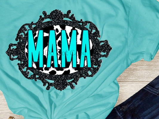 Mama turquoise cowhide-DTF